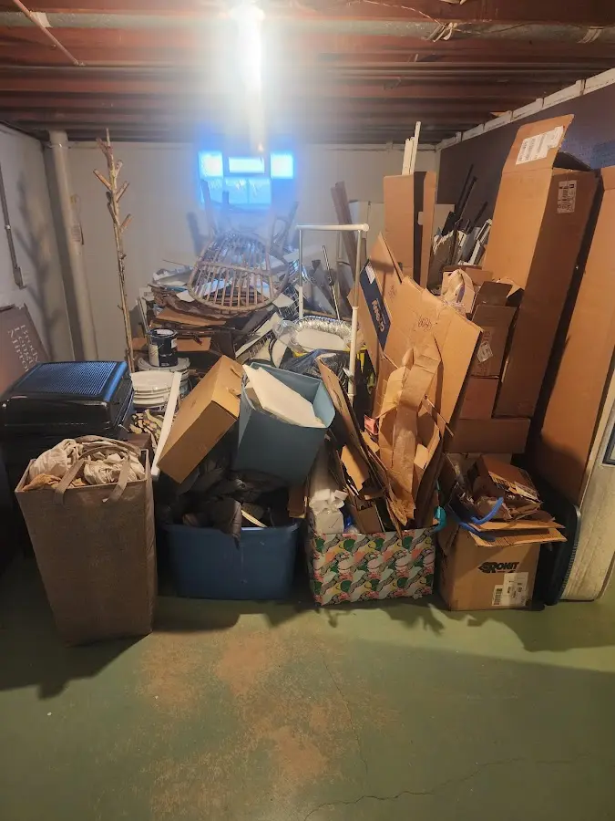 Roll-off dumpster container at job site for Concrete Dumpster Rental in Millington